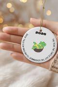 Funny Political Christmas Ornament 2026 | Collectible Ceramic Holiday Ornament | Limited Edition Political Satire Gift